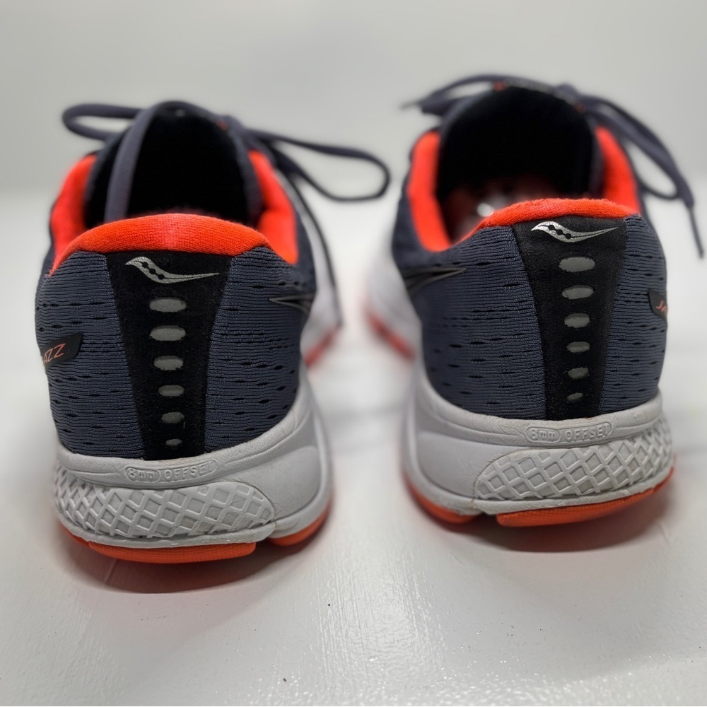 Saucony Jazz 20 Running Shoes Men’s Size 8 Gray Orange Athletic Trainer Sneakers - Picture 7 of 12